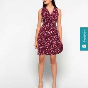 Seanna faux wrap knit dress